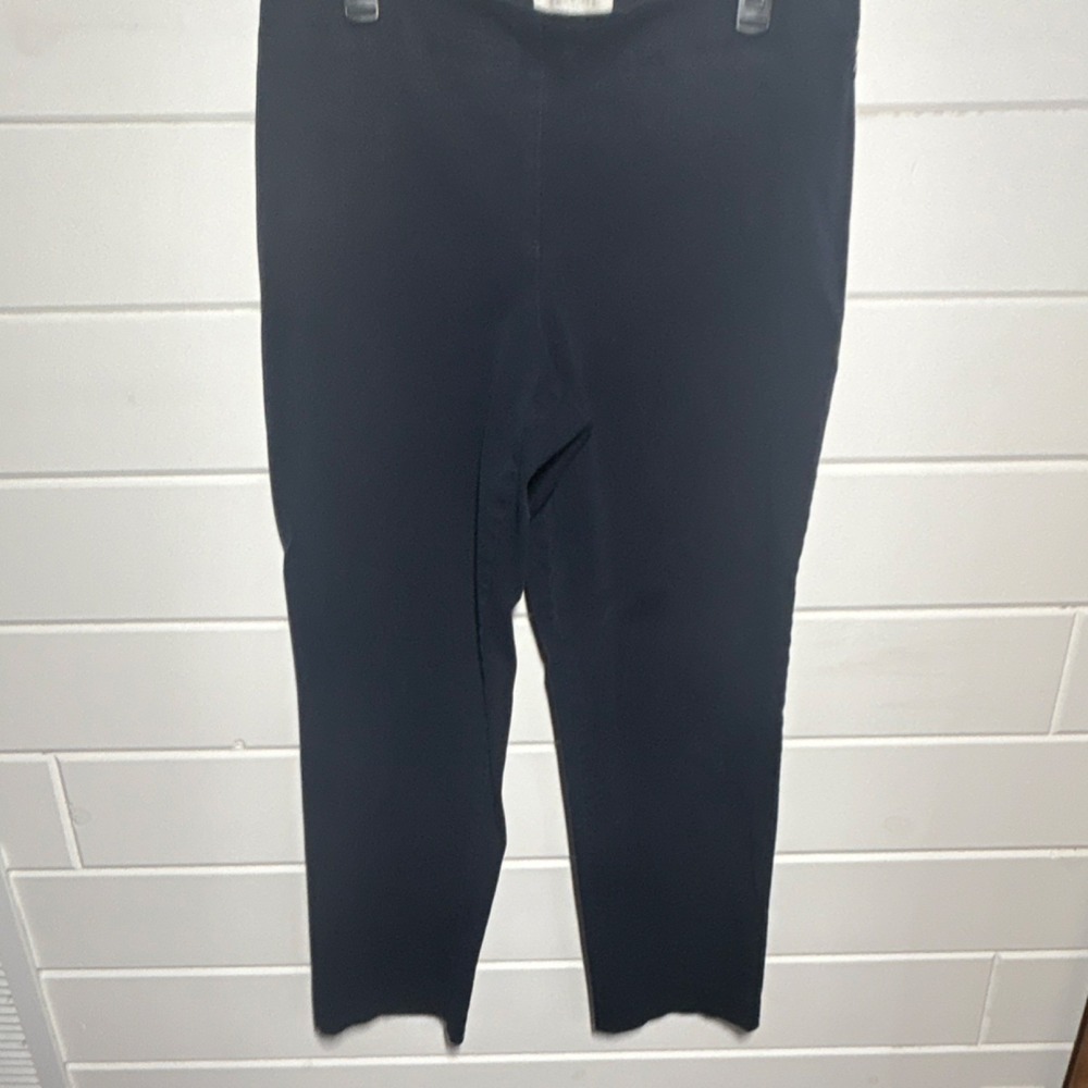 Talbots Women's Navy Pants Heritage Solid Regular Size 12 Classic Fit
